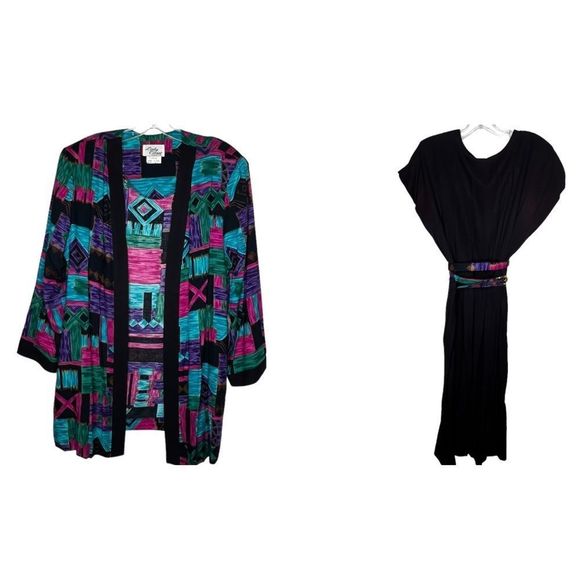 Vintage Lady Carol of New York Dress Set with Belt - Picture 1 of 12